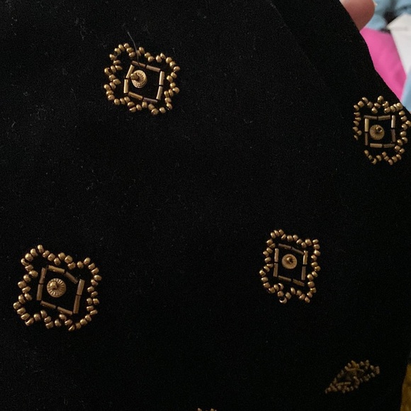 Lucky Brand Velvet beaded top - Picture 2 of 4